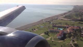 British Airways 737 Landing in Malaga [upl. by Dygal]