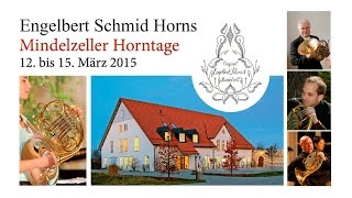 Waldhorn Mindelzeller Horntage 2015  Engelbert Schmid Horns  French Horn [upl. by Acessej]