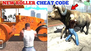 Indian Bike Driving 3D New Road Roller Cheat Code 🤯🔥 NPC Vs Buffalo Mission 🤩 Harsh in Game [upl. by Eon]