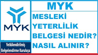 Mesleki yeterlilik belgesi nedir  Nasıl alınır  Myk belgesi nedir  Nasıl alınır  Myk sınavları [upl. by Hgielrac]