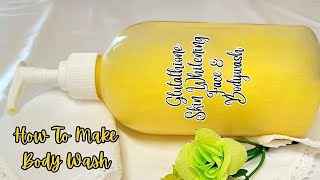 FACE amp BODY WASH Skin Whitening amp Brightening With Glutathione amp Lemon [upl. by Esinev780]