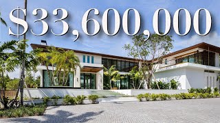 INSIDE A MASSIVE 33600000 MANSION IN SOUTH FLORIDA  FOR SALE  LUXURY HOME TOUR [upl. by Nywnorb870]