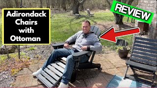 Adirondack Chairs with Ottoman Review [upl. by Ahseryt]