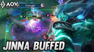 JINNA BUFFED NEW PATCH  ARENA OF VALOR [upl. by Hollyanne]