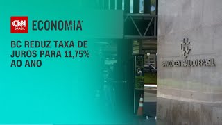 Banco Central reduz taxa de juros para 1175 ao ano  CNN ARENA [upl. by Atiugal]