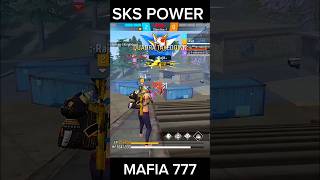 SKS Power Only Red number drag badge99 garenafreefire mafia777 headshot kaisa mara sensitivity [upl. by Ashien]