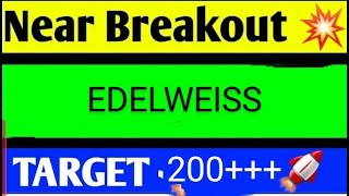 edelweiss share latest news today edelweiss share analysis edelweiss share target [upl. by Karissa]