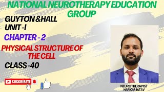 Class 40 Guyton ampHall Unit I Chapter 2 Physical Structure of the Cell [upl. by Adanar]