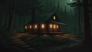 finding peace in your cabin in a quiet dark forest dark academia [upl. by Iniretake]