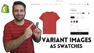 How To Use Variant Images As Swatches in Shopify Without App [upl. by Der876]