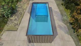 Container pool designed by Ofshora Studio [upl. by Frederico]