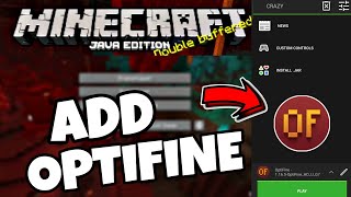 How to Add OPTIFINE in New POJAV Launcher  CRAZYCHAMPS [upl. by Ahcsatan709]