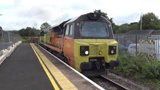 Colas Rail 70816 on Ballast Freight Movement  Pontypool  080924 [upl. by Eserahc]