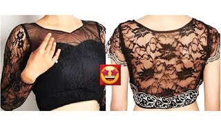 Beautiful Saree blouse designs 👌👌 Know the best blouse trends [upl. by Yadsendew]