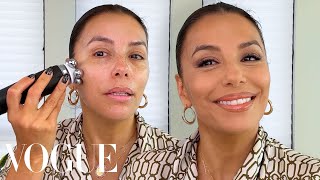 Eva Longorias “Hottest Mom” Makeup Routine  Beauty Secrets  Vogue [upl. by Clareta328]