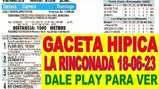 DESCARGUE GACETA HÍPICA 180623  LA RINCONADA  LINK DE DESCARGA ABAJO [upl. by Eniron]