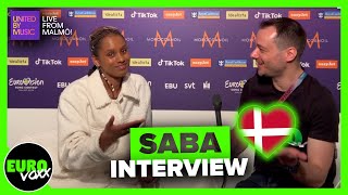 🇩🇰 SABA  SAND INTERVIEW  DENMARK EUROVISION 2024 [upl. by Combe]