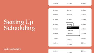 Setting Up Scheduling  Acuity Scheduling [upl. by Yelrebmyk578]