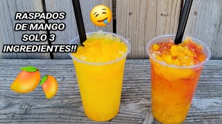 JARABE PARA RASPADOS DE MANGO 🥭 solo 3 ingredientes riquisimo [upl. by Sandon]