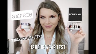 HOURGLASS VEIL VS LAURA MERCIER TRANSLUCENT SETTING POWDER  12 HOUR WEAR TEST amp REVIEW [upl. by Nired]