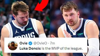 NBA REACT TO LUKA DONCIC VS SACRAMENTO KINGS  LUKA DONCIC REACTIONS [upl. by Nylodam]