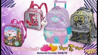 Material Escolar Lilica e Tigor 2019 [upl. by Aveneg]