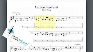 Carbon Footprint Rockschool Grade 4 Guitar [upl. by Minetta48]