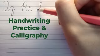 Writing Capital amp Small English Alphabet Letters with Pencil  Handwriting Practice amp Calligraphy [upl. by Rolan]