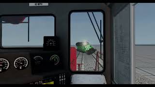 Head on train collision in BeamNG drive [upl. by Ainival41]