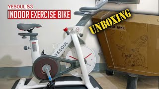 Unboxing and Assembling the YESOUL S3 Indoor Exercise Bike [upl. by Enirak]