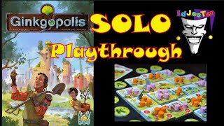 Ginkgopolis Solo Playthrough Learning Game Against Hal [upl. by Aerdnaed301]