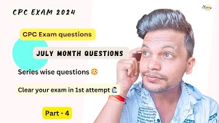 CPC exam 2024 ll July month questions ll Part 4 cpc cpcexam medicalcoding aapc icd cpt exam [upl. by Arlan]