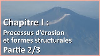 Processus dérosion et formes structurales 23  Géographie des environnements [upl. by Aivartal]