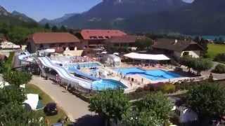 Camping lIdéal lac Annecy Haute Savoie Mont Blanc lac montagnes [upl. by Neenaej]