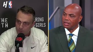 Inside the NBA reacts to Raptors Head Coach comments on officiating [upl. by Ynez]