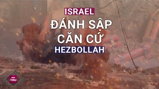 Israel dùng 400 tấn thuốc nổ đánh sập căn cứ triệu đô của Hezbollah  VTC Now [upl. by Yla]