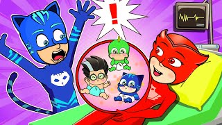 NoCatboy Daddy  Please Wake up  Baby Catboy Sad Backstory  PJ MASKS 2D ANIMATION [upl. by Hillari698]