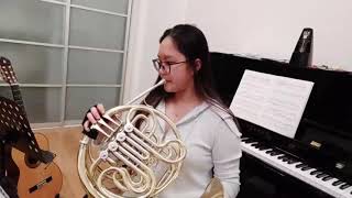 Etude 1  12 Studies for 2nd Horn op57  JacquesFrançois Gallay  French horn [upl. by Virnelli]