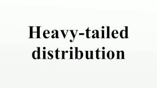 Heavytailed distribution [upl. by Wu892]