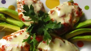 ZUCCHINIS RELLENOS al HORNO RECETA KETO  Marianela COOKING [upl. by Richma]