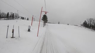 Tow rope at Hanson Hills Ski Area [upl. by Glenine]