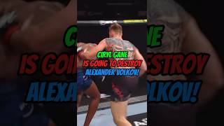 CIRYL GANE IS GOING TO HAVE NO PROBLEM DESTROYING ALEXANDER VOLKOV AGAINtrending youtubeshorts [upl. by Ailecnarf]