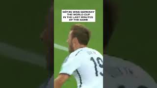 GÖTZE SCORES IN THE LAST MINUTES TO WIN THE WORLD CUP [upl. by Nolham]