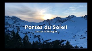 How to do Chatel to Morgins in Portes Du Soleil Circuit Ski Area Part 4  Full Version [upl. by Aranat]