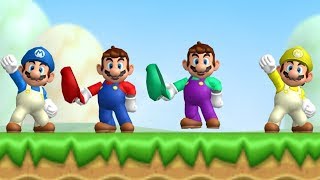 New Super Mario Bros Wii  Coin Battle All Courses [upl. by Nikita]