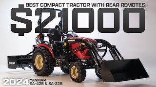 Best Compact Tractor Under 30hp  2024 YANMAR SA425  With Standard Rear Remotes [upl. by Kenti741]