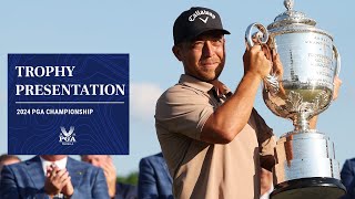 Trophy Presentation  2024 PGA Championship [upl. by Dumond]