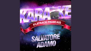 Tombe la neige Karaoké Playback avec choeurs Rendu célèbre par Salvatore Adamo [upl. by Raffaello]