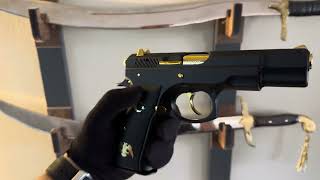 Cz75 B Restoration Silah Kaplama Cz75 B Gold Titanium Wepaon How To Change Old Gun  Cz Check Guns [upl. by Searcy]