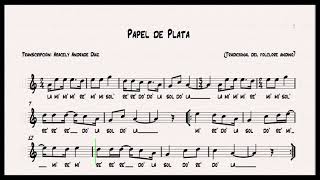 Papel de plata  Partitura móvil [upl. by Stanford]